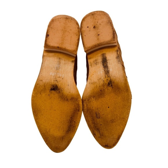 Tan Faux Leather Florence Ankle Boot Size 6 - Picture 9 of 10